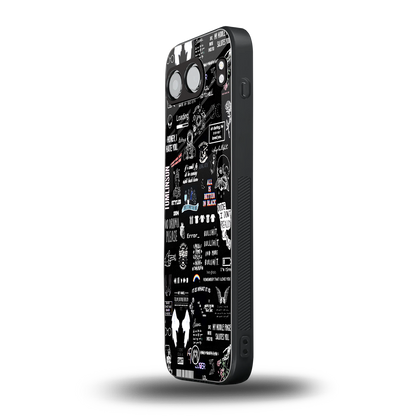 all is better in black back phone cover | glass case for oneplus nord 4