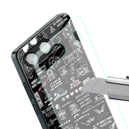 all is better in black back phone cover | glass case for oneplus nord 4
