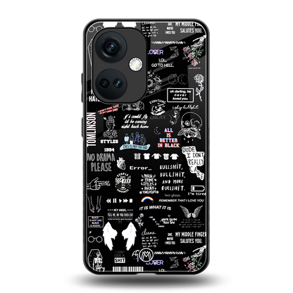 all is better in black back phone cover | glass case for oneplus nord ce 3