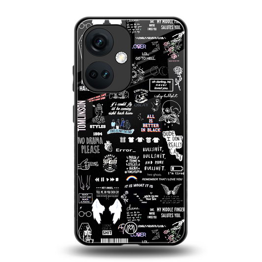 all is better in black back phone cover | glass case for oneplus nord ce 3