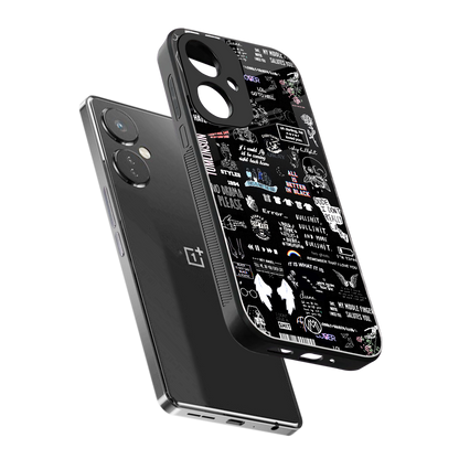 all is better in black back phone cover | glass case for oneplus nord ce 3