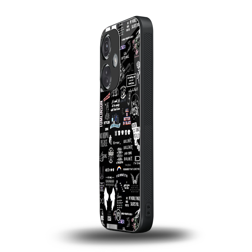 all is better in black back phone cover | glass case for oneplus nord ce 3