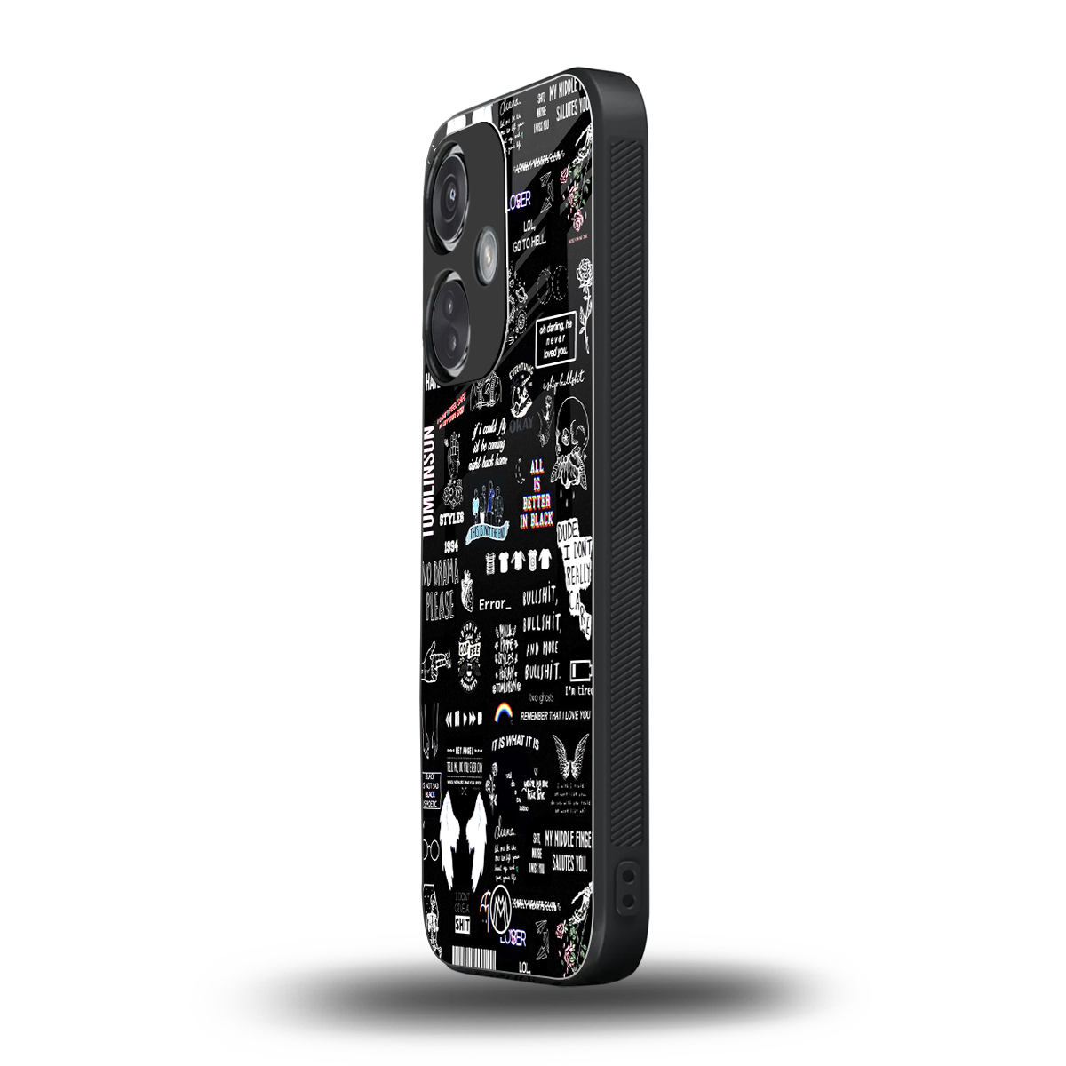 all is better in black back phone cover | glass case for oneplus nord ce 3