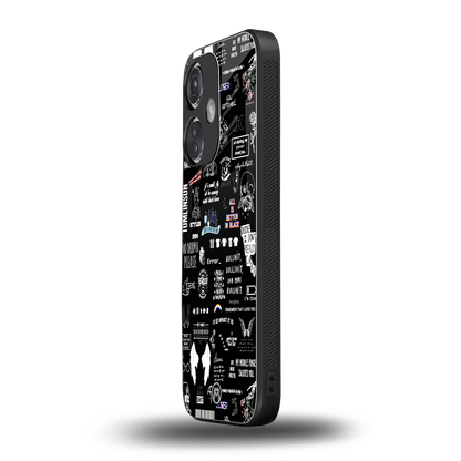 all is better in black back phone cover | glass case for oneplus nord ce 3