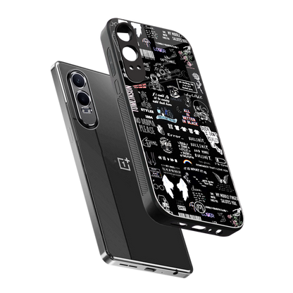 all is better in black back phone cover | glass case for oneplus nord ce 4 lite