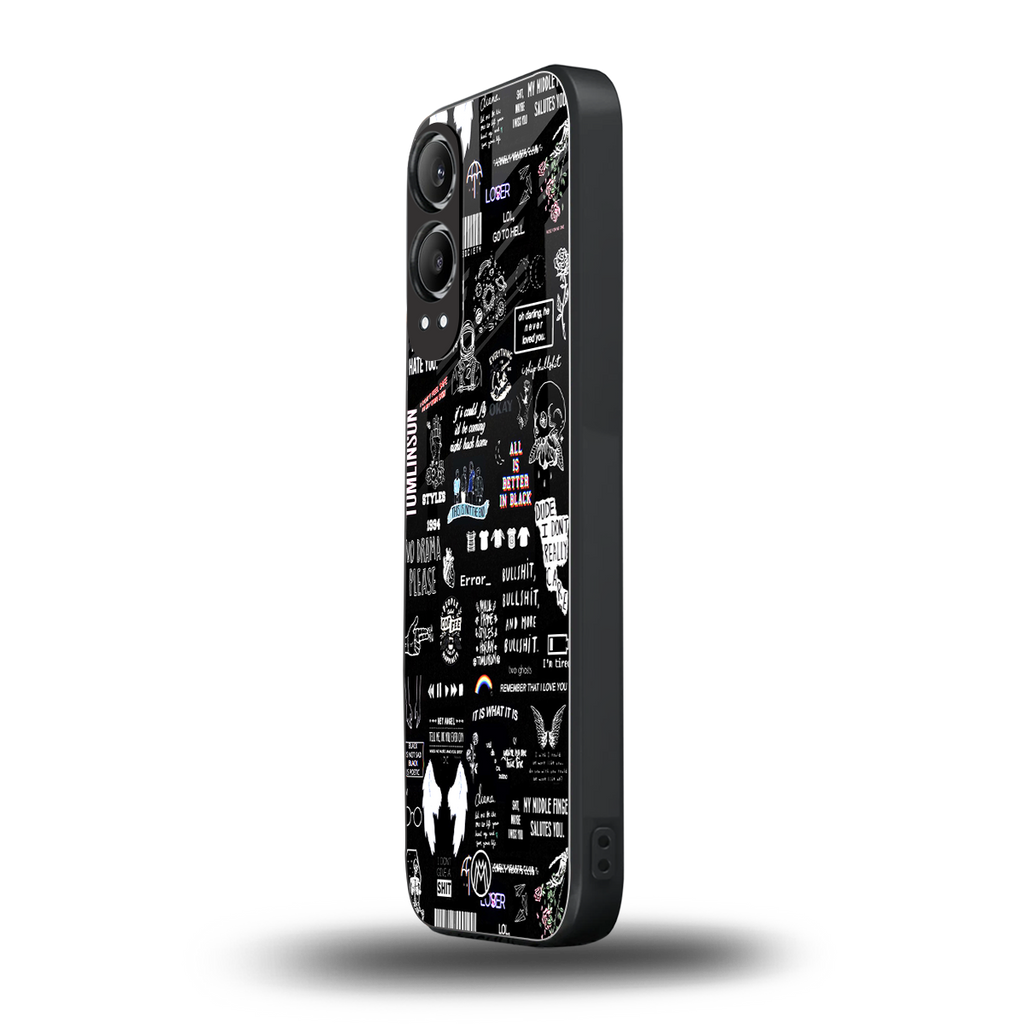 all is better in black back phone cover | glass case for oneplus nord ce 4 lite