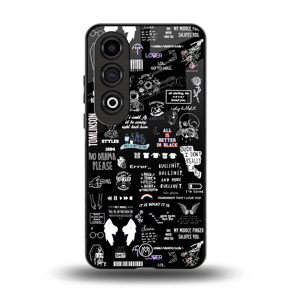 all is better in black back phone cover | glass case for oneplus nord ce 4