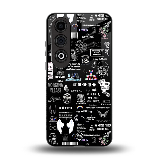 all is better in black back phone cover | glass case for oneplus nord ce 4