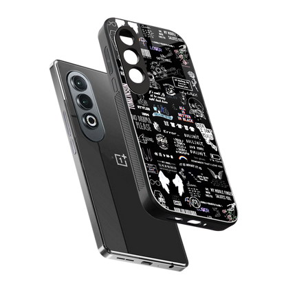 all is better in black back phone cover | glass case for oneplus nord ce 4