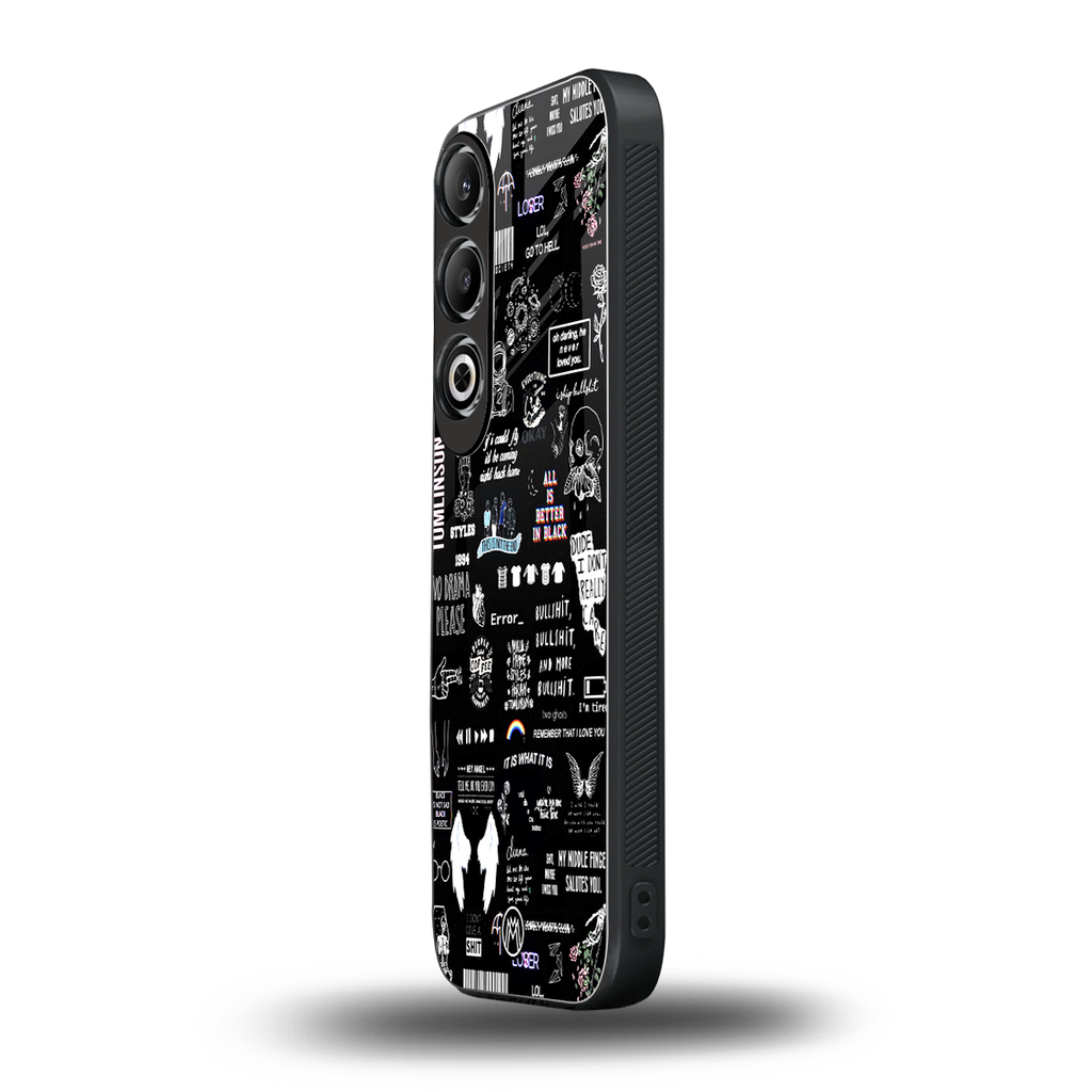 all is better in black back phone cover | glass case for oneplus nord ce 4