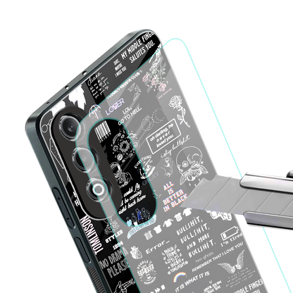 all is better in black back phone cover | glass case for oneplus nord ce 4