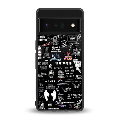 all is better in black back phone cover | glass case for google pixel 6 pro