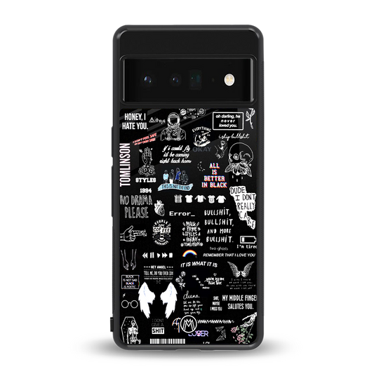 all is better in black back phone cover | glass case for google pixel 6 pro