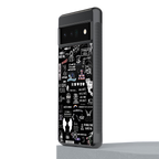 all is better in black back phone cover | glass case for google pixel 6 pro