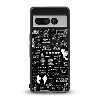 all is better in black back phone cover | glass case for google pixel 7 pro