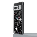 all is better in black back phone cover | glass case for google pixel 7 pro