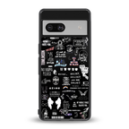 all is better in black back phone cover | glass case for Google Pixel 7A