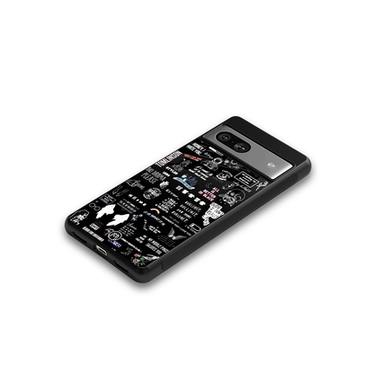 all is better in black back phone cover | glass case for Google Pixel 7A