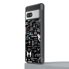 all is better in black back phone cover | glass case for Google Pixel 7A