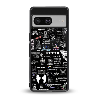 all is better in black back phone cover | glass case for Google Pixel 8