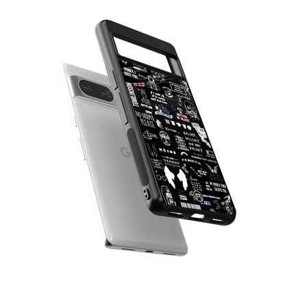 all is better in black back phone cover | glass case for Google Pixel 8