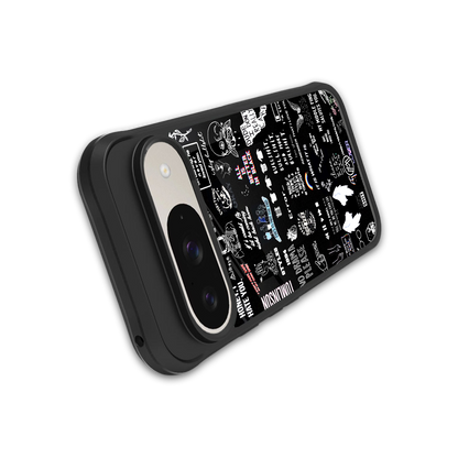 all is better in black back phone cover | glass case for google pixel 9