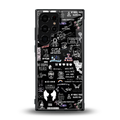 all is better in black back phone cover | glass case for samsung galaxy s23 ultra