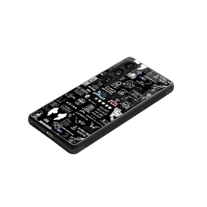all is better in black back phone cover | glass case for samsung galaxy s24