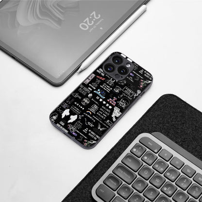 all is better in black back phone cover | glass case for iphone 16 pro max