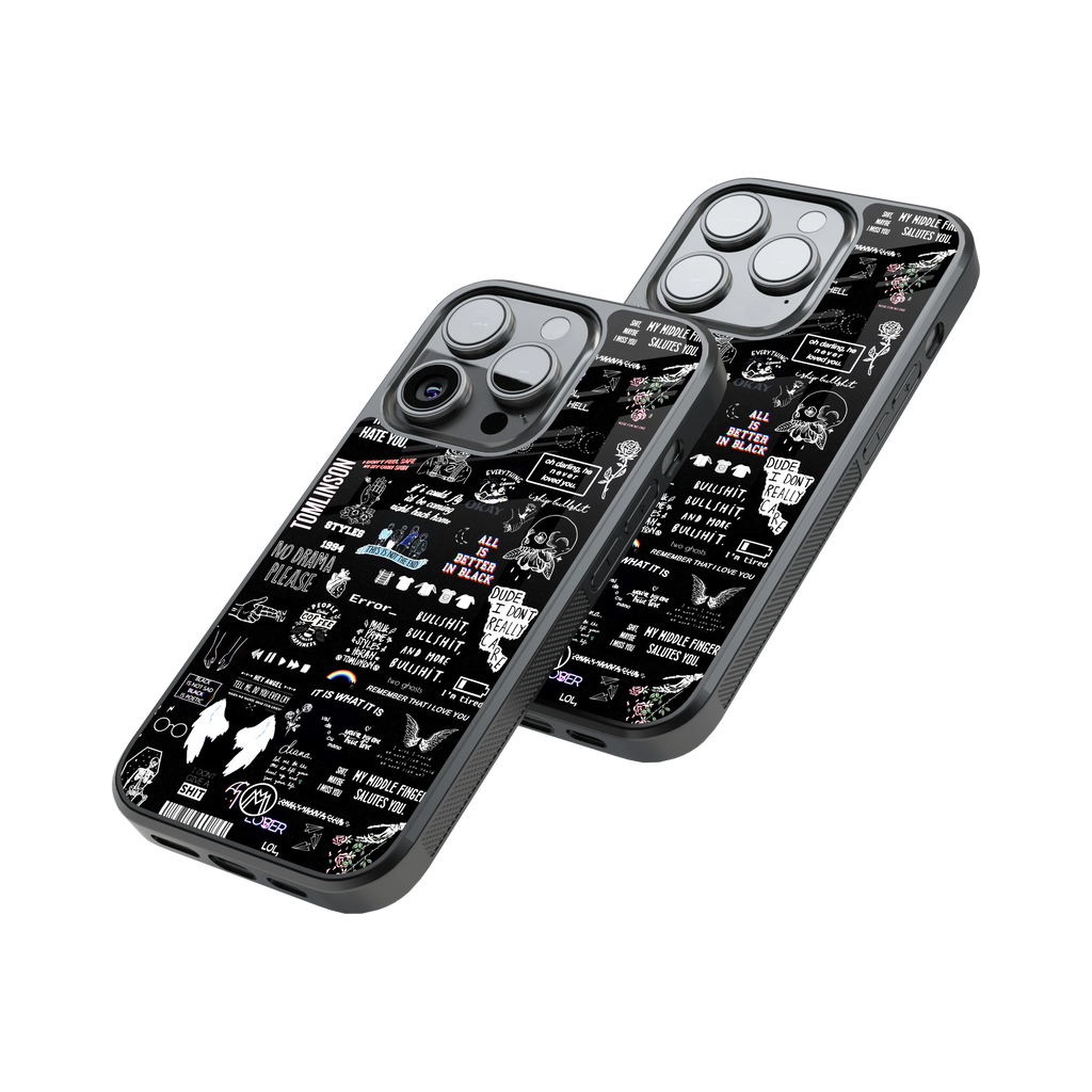 Protective Glass Back Phone Case Compatible with iPhone, Samsung, OnePlus, Pixel & More