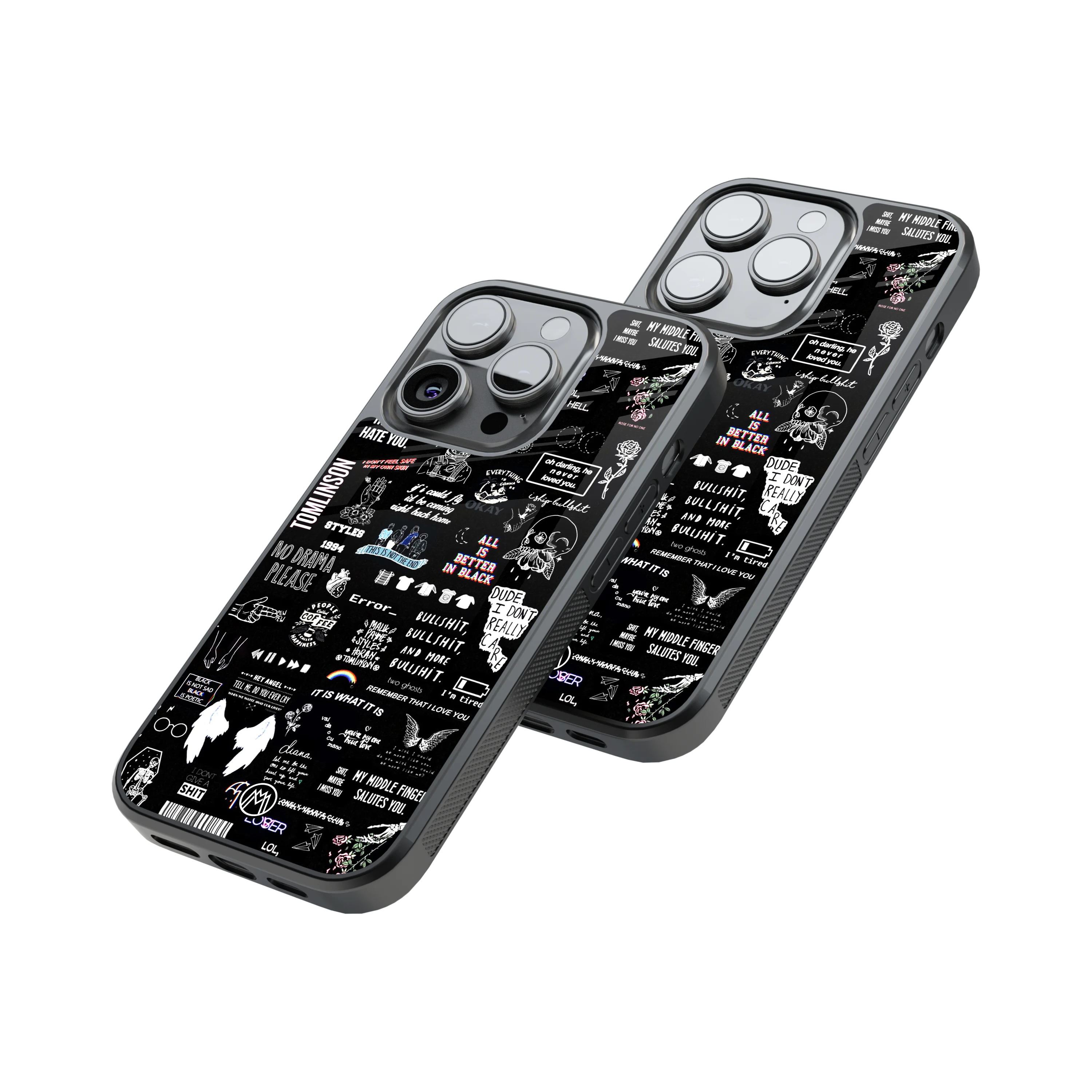 Protective Glass Back Phone Case Compatible with iPhone, Samsung, OnePlus, Pixel & More