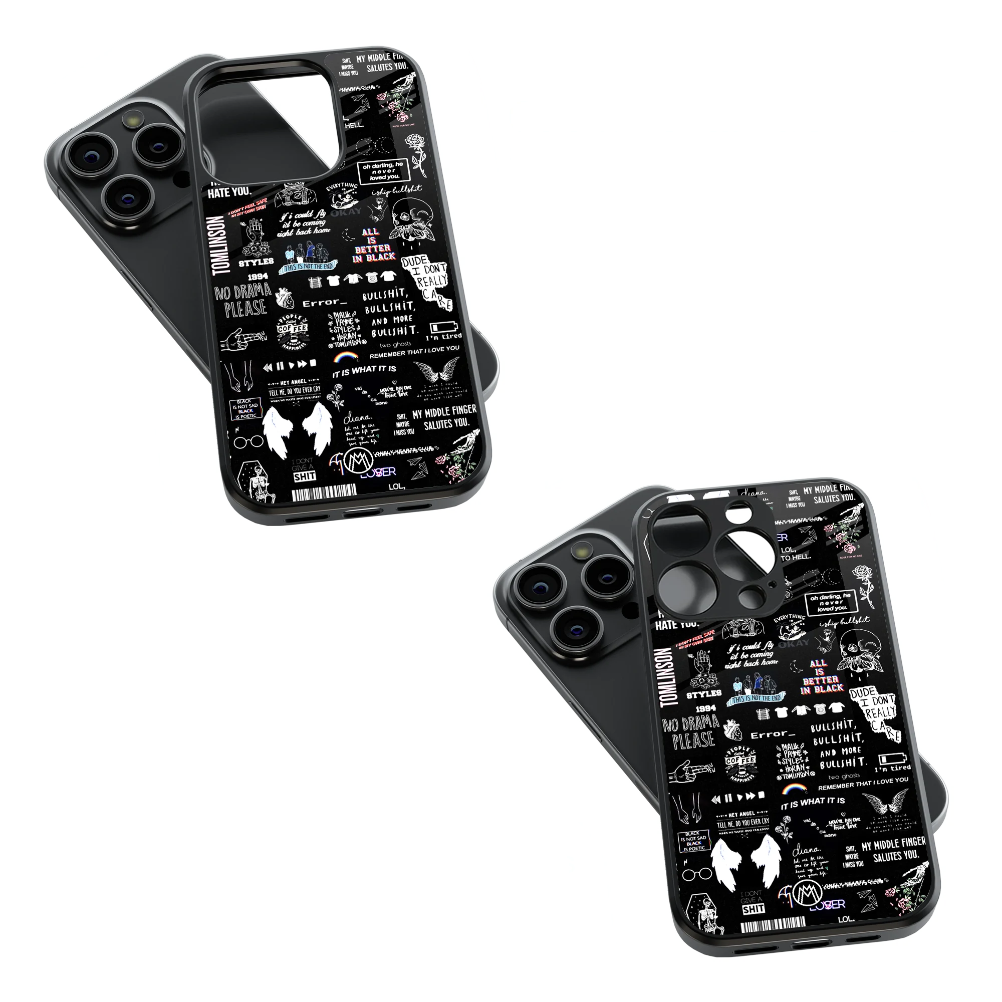 Trendy Glass Back Mobile Case for iPhone, Samsung, Redmi, OnePlus, Google Pixel, Motorola