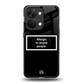 allergic to stupid people black back phone cover | glass case for oneplus nord 3