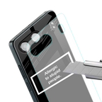 allergic to stupid people black back phone cover | glass case for oneplus nord 4