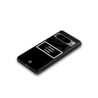 allergic to stupid people black back phone cover | glass case for google pixel 8 pro