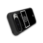 allergic to stupid people black back phone cover | glass case for google pixel 9 pro xl