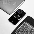 allergic to stupid people black back phone cover | glass case for google pixel 9 pro xl