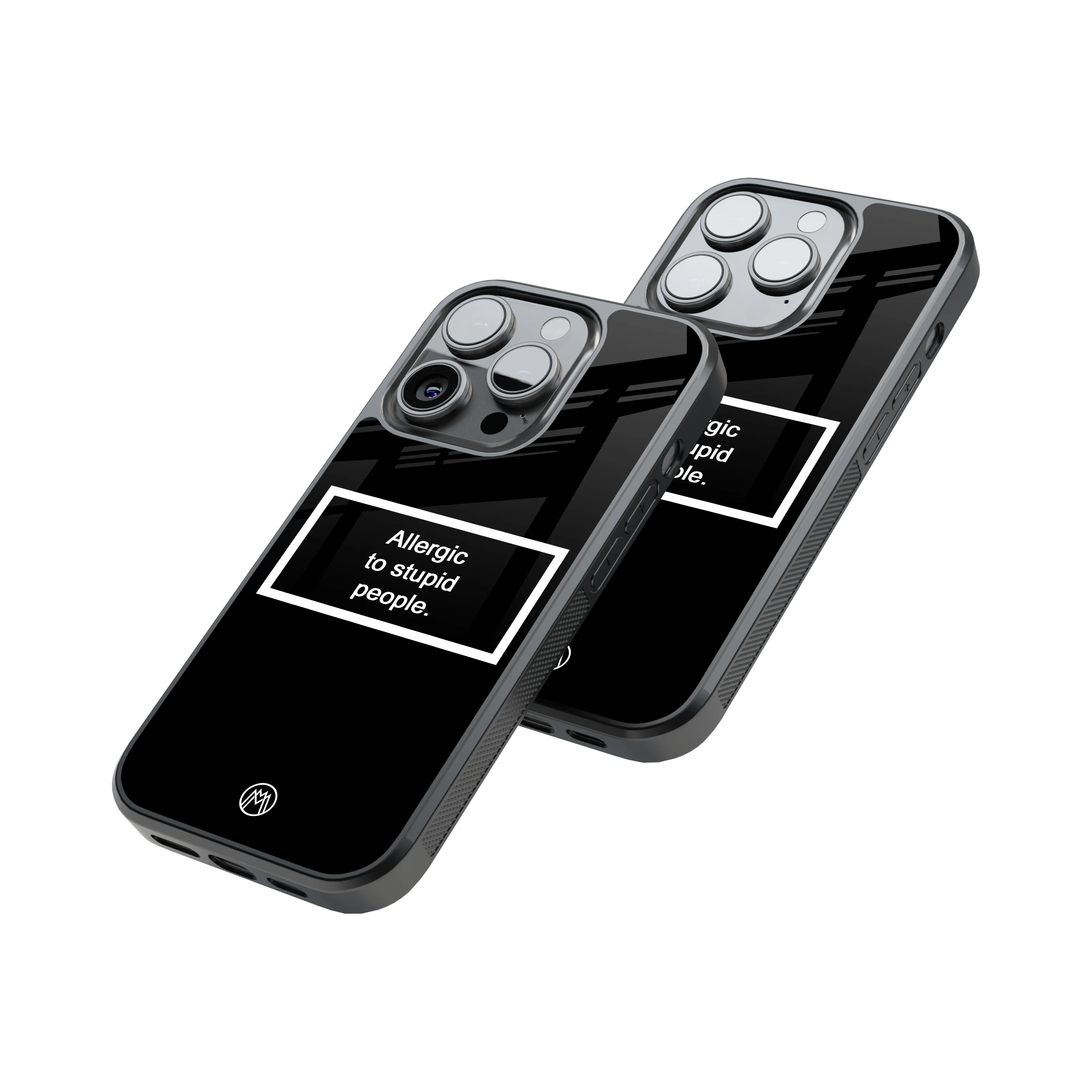 Protective Glass Back Phone Case Compatible with iPhone, Samsung, OnePlus, Pixel & More