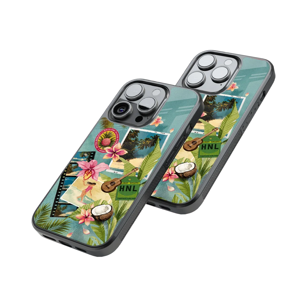 Protective Glass Back Phone Case Compatible with iPhone, Samsung, OnePlus, Pixel & More