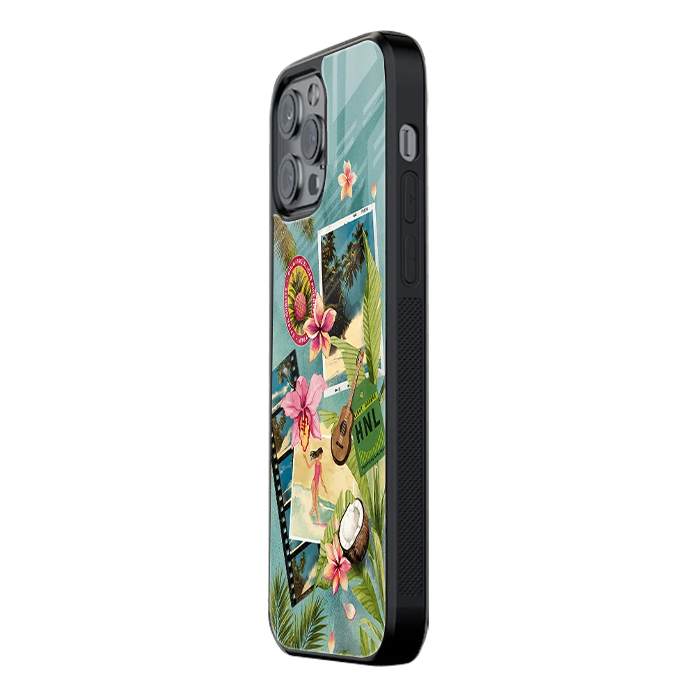 Slim Glass Back Phone Case for Multiple Brands iPhone, Samsung, Redmi, OnePlus, Oppo, Vivo