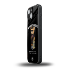 alpha bear back phone cover | glass case for iphone 13 mini