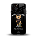 alpha bear back phone cover | glass case for iphone 13