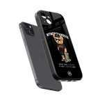 alpha bear back phone cover | glass case for iphone 14 plus
