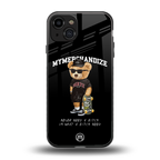 alpha bear back phone cover | glass case for iphone 15