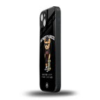 alpha bear back phone cover | glass case for iphone 15