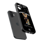 alpha bear back phone cover | glass case for iphone 16 plus