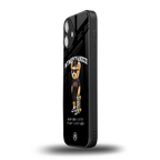 alpha bear back phone cover | glass case for iphone 16 plus