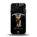alpha bear back phone cover | glass case for iphone 16 pro max
