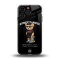 alpha bear back phone cover | glass case for iphone 16 pro