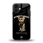 alpha bear back phone cover | glass case for iphone 16